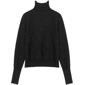 ELFSACK Black Solid Minimalist Bright Casual Knit Pullover Sweater Women 2020 Spring Pure Long Sleeve Ladies Daily Basic Top